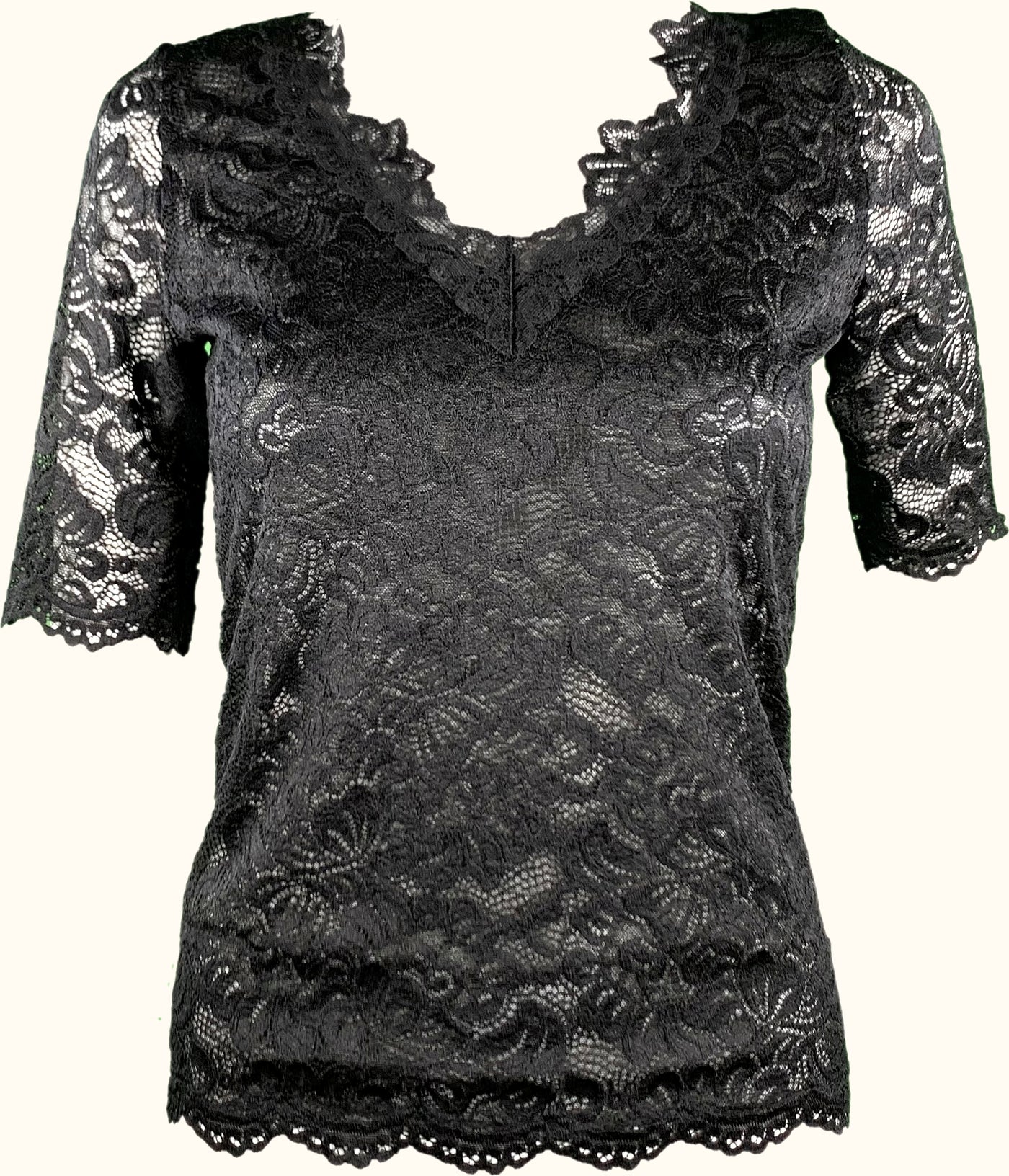 SHIRT "HELLEN" KURZARM schwarz